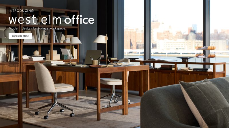 West Elm Andes Sofa Deep-Seat Down-Filled