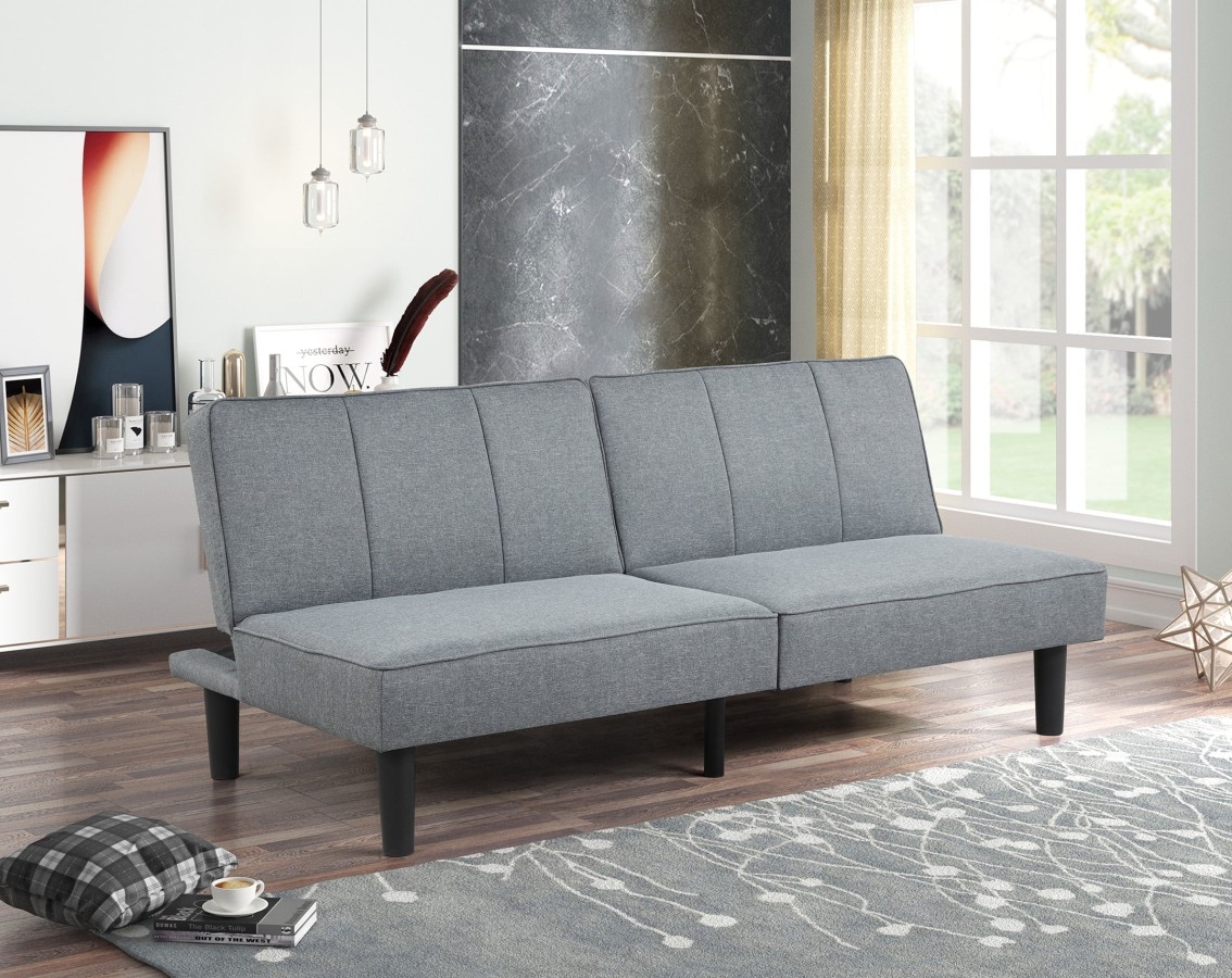 Mainstays Laguna 3-Seat Futon Sofa Grey