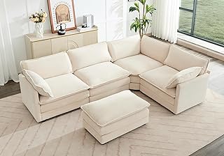 MUWAHI 117in Oversized Sectional with Chaise and Ottoman